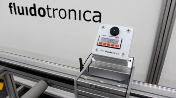 Transportador rolos livres com medidor linear [FLUIDOTRONICA]
