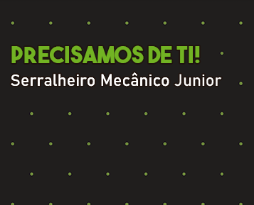 Recrutamento - Serralheiro Mecânico Júnior