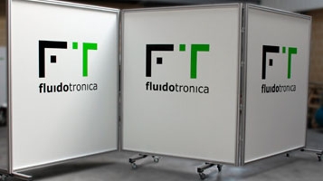 Biombo / placar para publicidade [FLUIDOTRONICA]