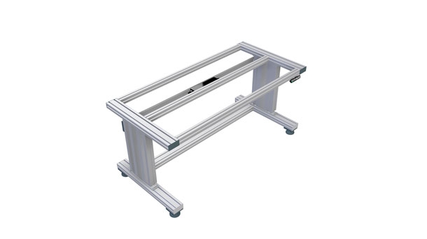 Electrically height-adjustable table