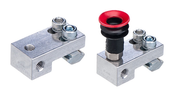 Angle connectors for vacuum cups