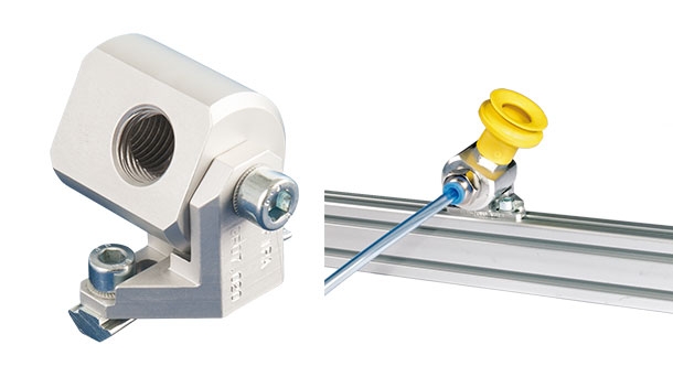 Vacuum cup connectors – rotatable