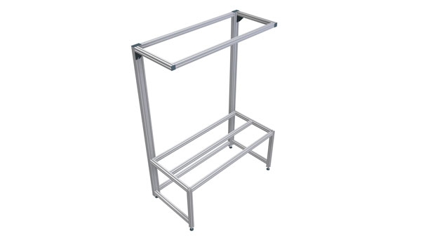 Container table S with portal construction