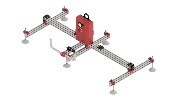 Ultra-flexible vacuum lifter FIPA Spider for sheet metal processing