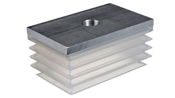 Rectangle bellows vacuum cups made from Silicone – SV-RB