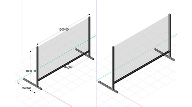 Balcony Protection 1500 x 1000 mm