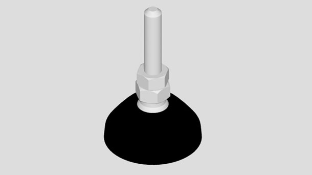 ESD hinged foot