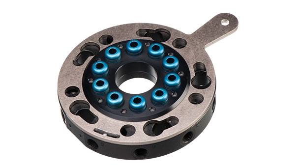 Round quick-changers Ø 150 mm, 10 air inlets – robot side