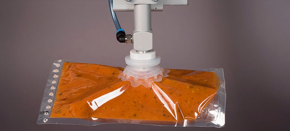 New Variopack® vacuum cups for stable P&P of flowpacks